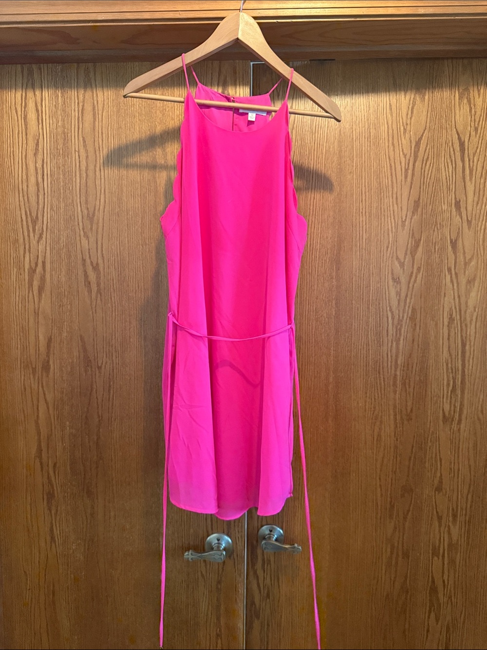 Women’s Hot Pink Sleeveless Shift Dress